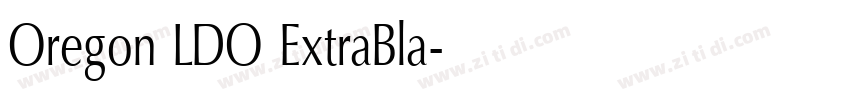 Oregon LDO ExtraBla字体转换 Oregon LDO ExtraBla字体转换